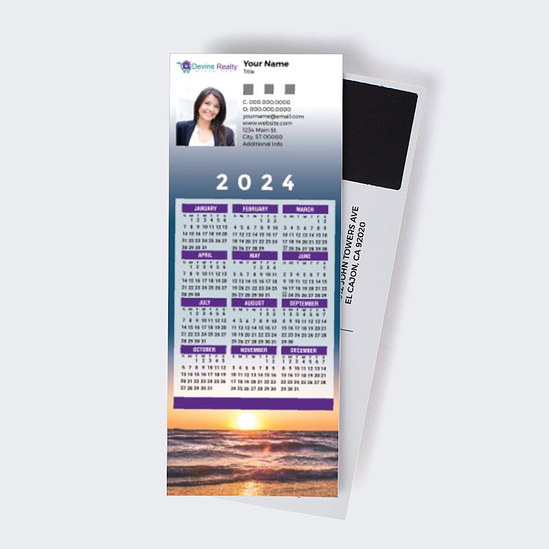 Picture of Custom PostCard Mailer Calendar Magnets