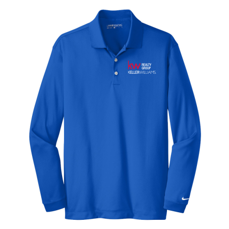 Picture of Nike Long Sleeve Polo - Men's Blue