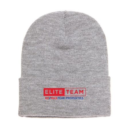 Picture of 12 Inch Cuffed Beanie - Adult One Size Heather Gray