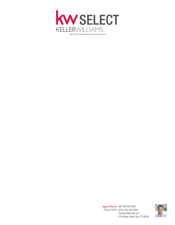 Picture of Keller Williams Realty White 70lb Letterhead