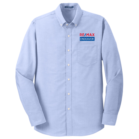 Picture of Wrinkle Free Long Sleeve Oxford - Men's Blue