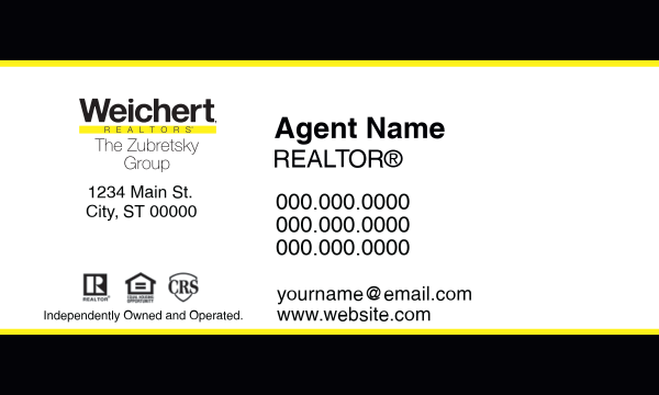 Picture of Weichert Realtors Business Cards 