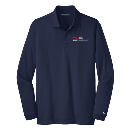 Picture of Nike Long Sleeve Polo - Men's Navy