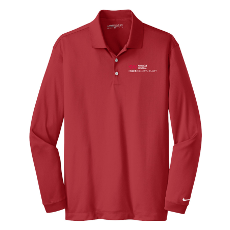 Picture of Nike Long Sleeve Polo - Men's Red