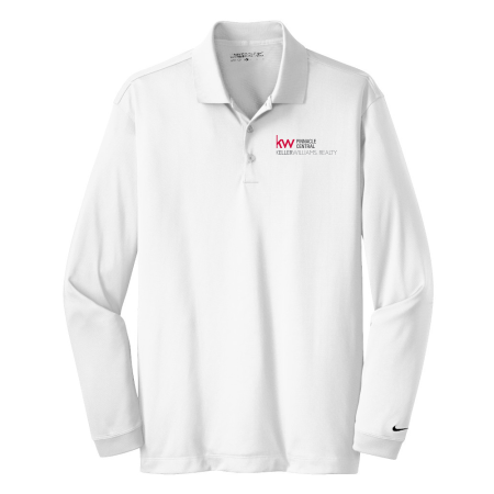 Picture of Nike Long Sleeve Polo - Men's White