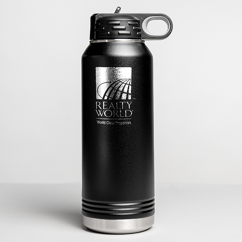 Picture of Black 32 oz. Polar Camel Water Bottle with Flip Sip Lid