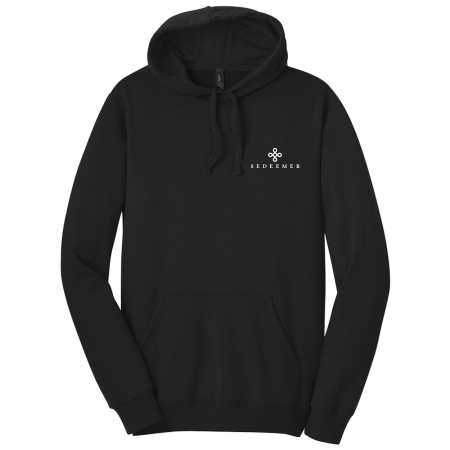 Picture of District Fleece Pull-Over Hoodie - Adult Black
