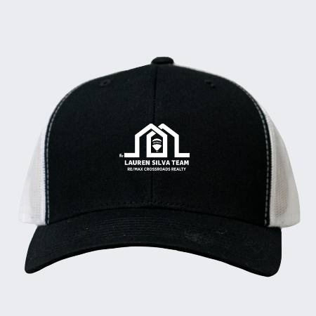 Picture of Retro Trucker Hat - Adult One Size Black-White