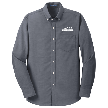 Picture of Wrinkle Free Long Sleeve Oxford - Men's Charcoal