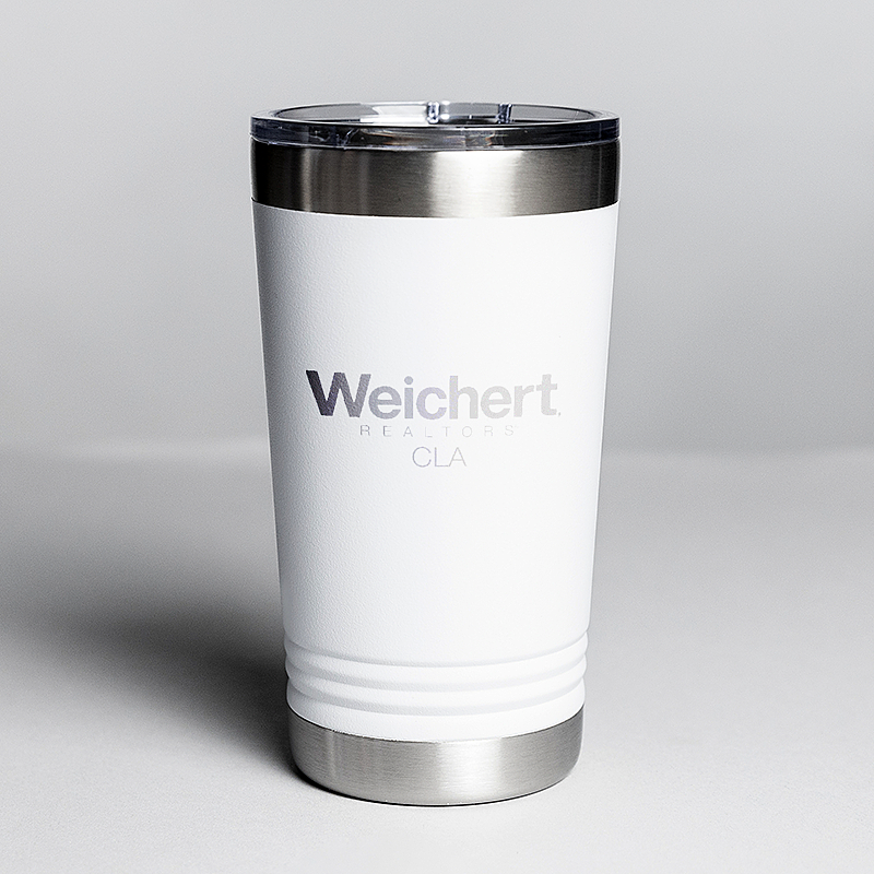 Picture of White 16 oz. Polar Camel Pint with Slider Lid