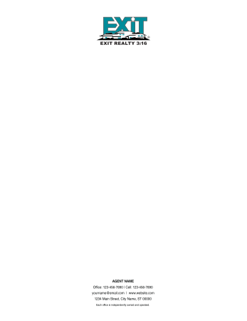 Picture of EXIT Realty Corp White 70lb Letterhead