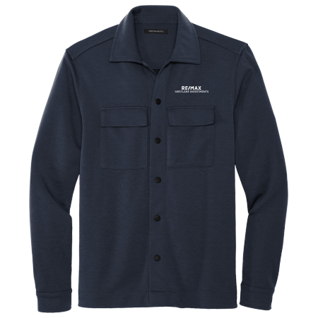 Picture of Mercer+Mettle Double-Knit Snap Front Jacket - Men's Navy