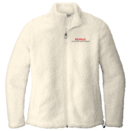 Picture of Ladies Cozy Sherpa Jacket - Women's Ivory