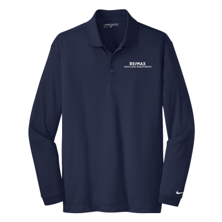 Picture of Nike Long Sleeve Polo - Men's Navy
