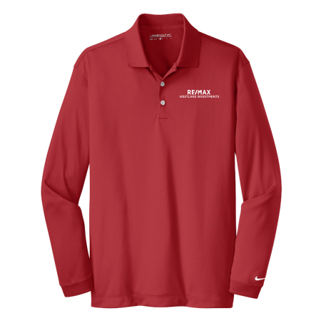 Picture of Nike Long Sleeve Polo - Men's Red