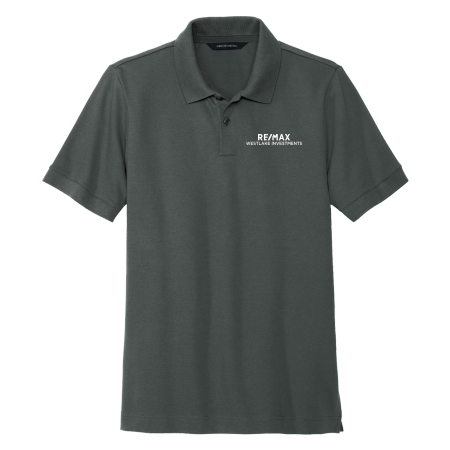 Picture of Mercer+Mettle Stretch Heavyweight Pique Polo - Men's Charcoal