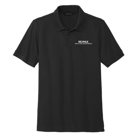 Picture of Mercer+Mettle Stretch Heavyweight Pique Polo - Men's Black
