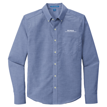 Picture of Untucked Fit SuperPro Oxford Shirt - Men's Navy