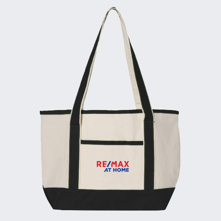 Picture of Canvas Deluxe Tote Bag - Small - Adult One Size Black
