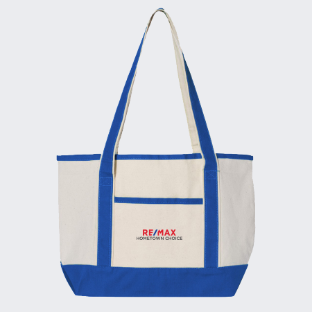 Picture of Canvas Deluxe Tote Bag - Small - Adult One Size Blue