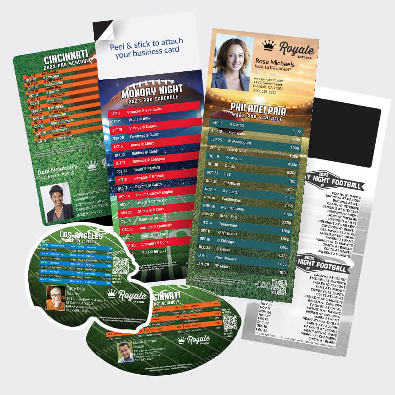 Football Schedule Magnets & Magnetic Football Schedules