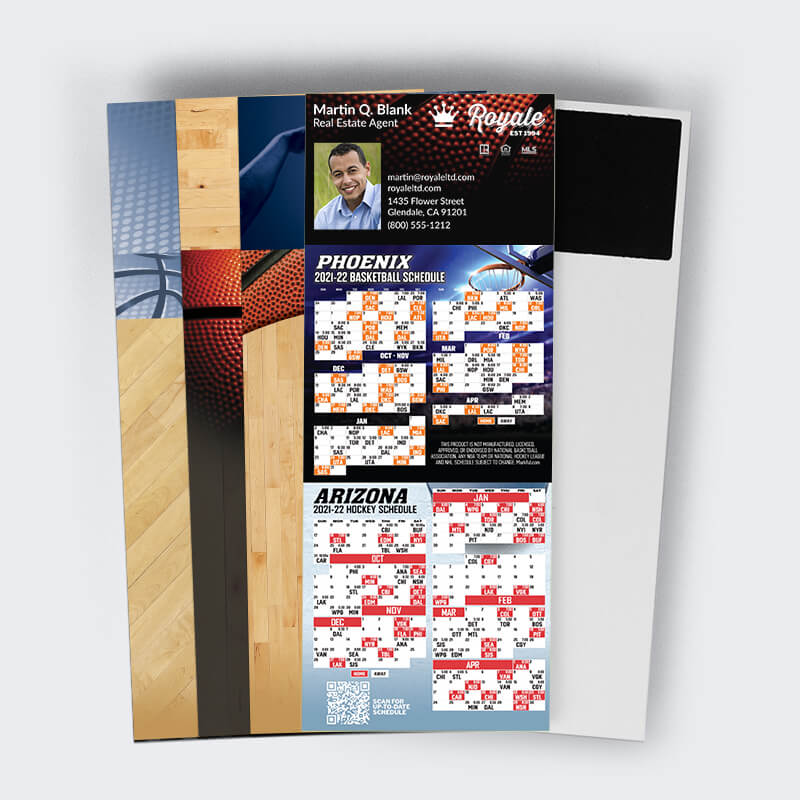 Standard card Basketball schedule