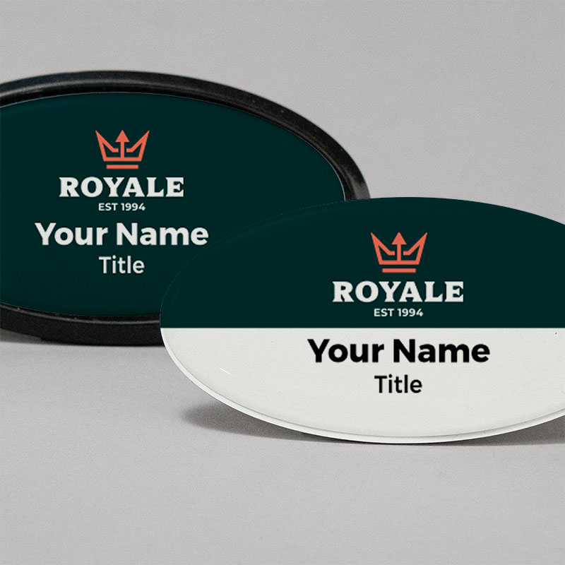 Oval Your Name Badges