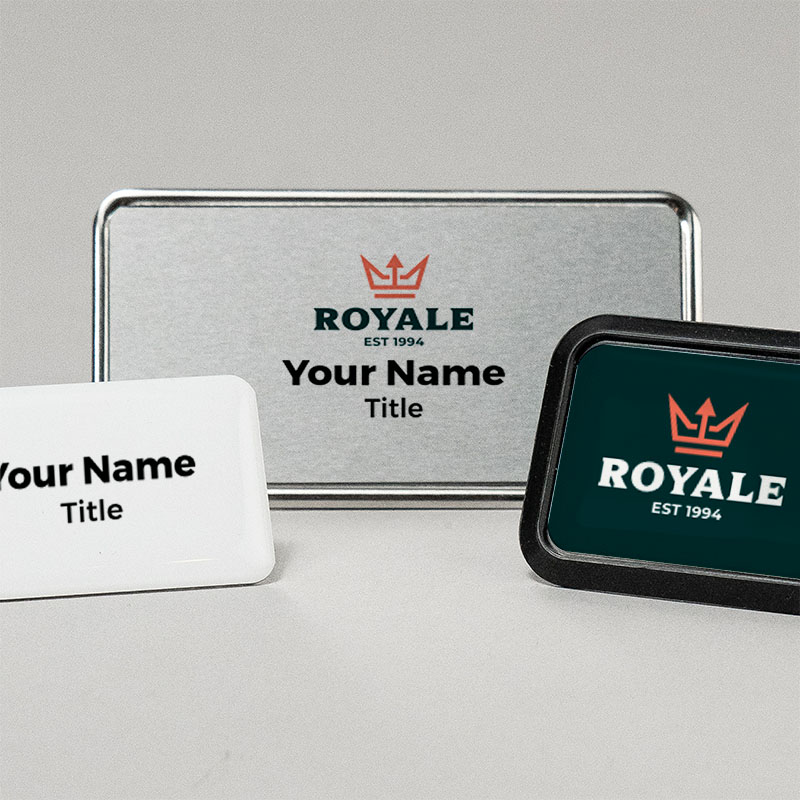 Shaped Your Name Badges