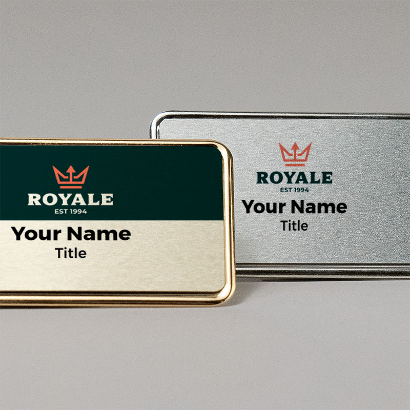 Premium Metal Your Name Badges