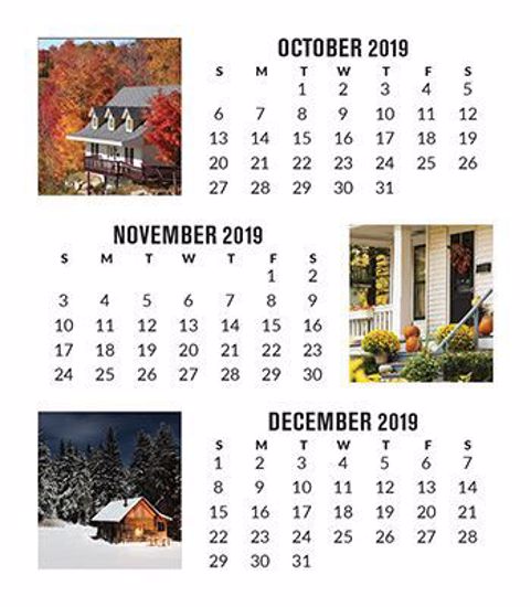 Picture of 2020 Calendar Pad Magnets - Holiday Door