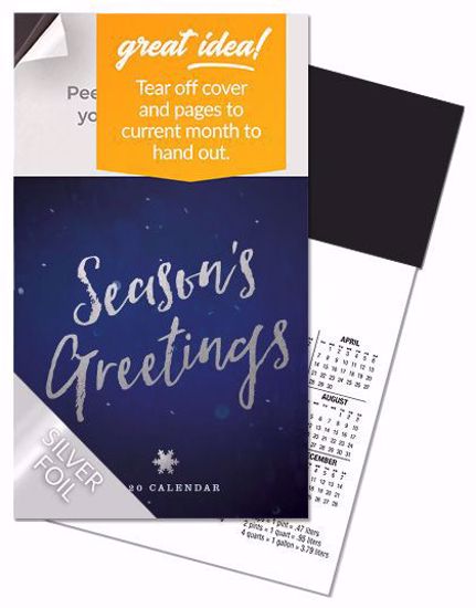 Picture of 2020 Calendar Pad Magnets - Season's Greetings w/foil