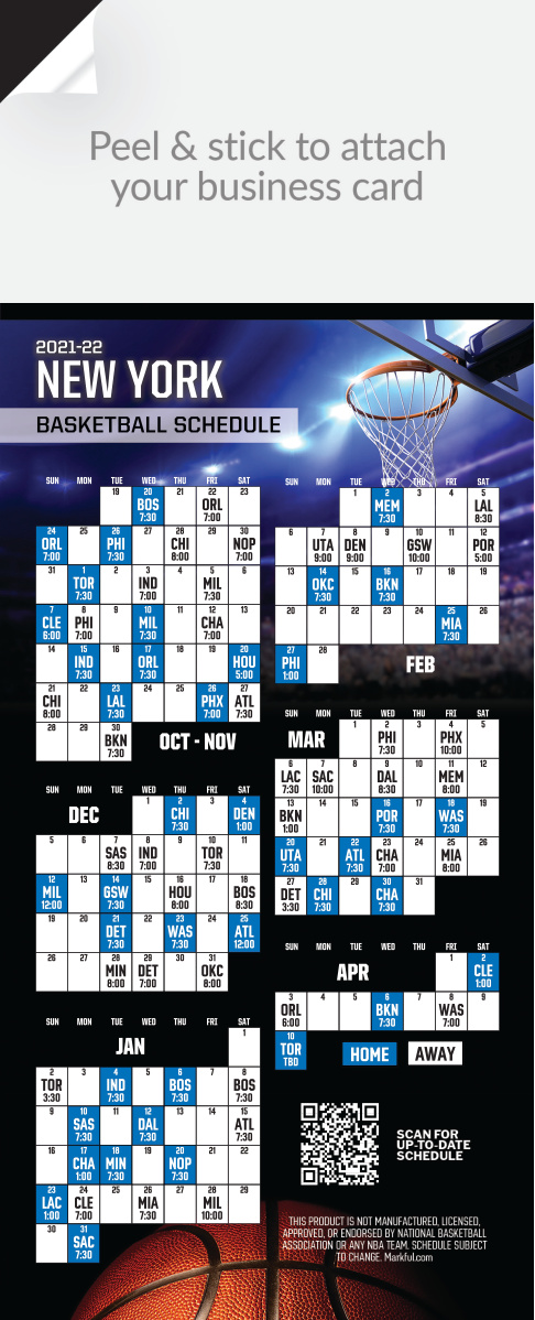 2021-22 Stock QuickStix Basketball Magnets - New York Knicks 