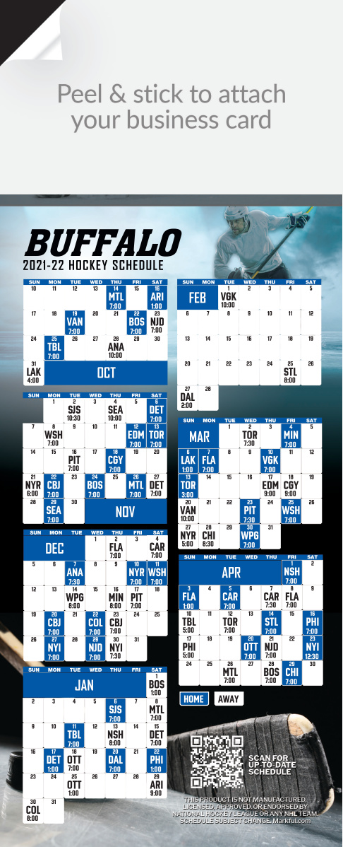 2021-22 QuickStix Hockey Magnets - Buffalo Sabres
