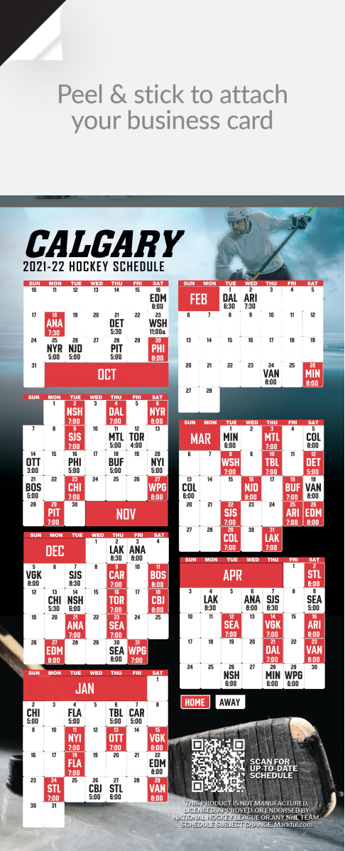 2021-22 QuickStix Hockey Magnets - Calgary Flames
