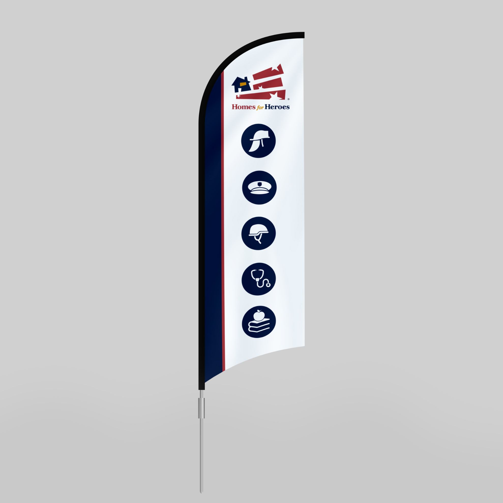 Picture of Homes for Heroes - 9ft Premium Feather Flag
