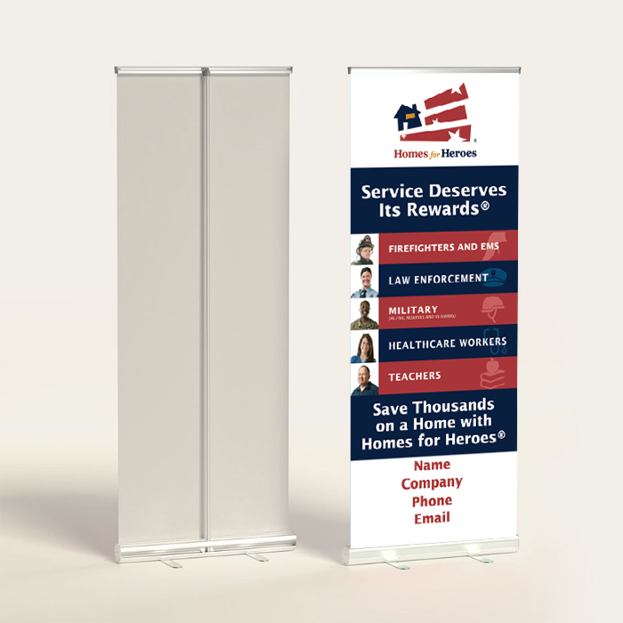 Picture of Homes for Heroes - Standard Retractable Banner